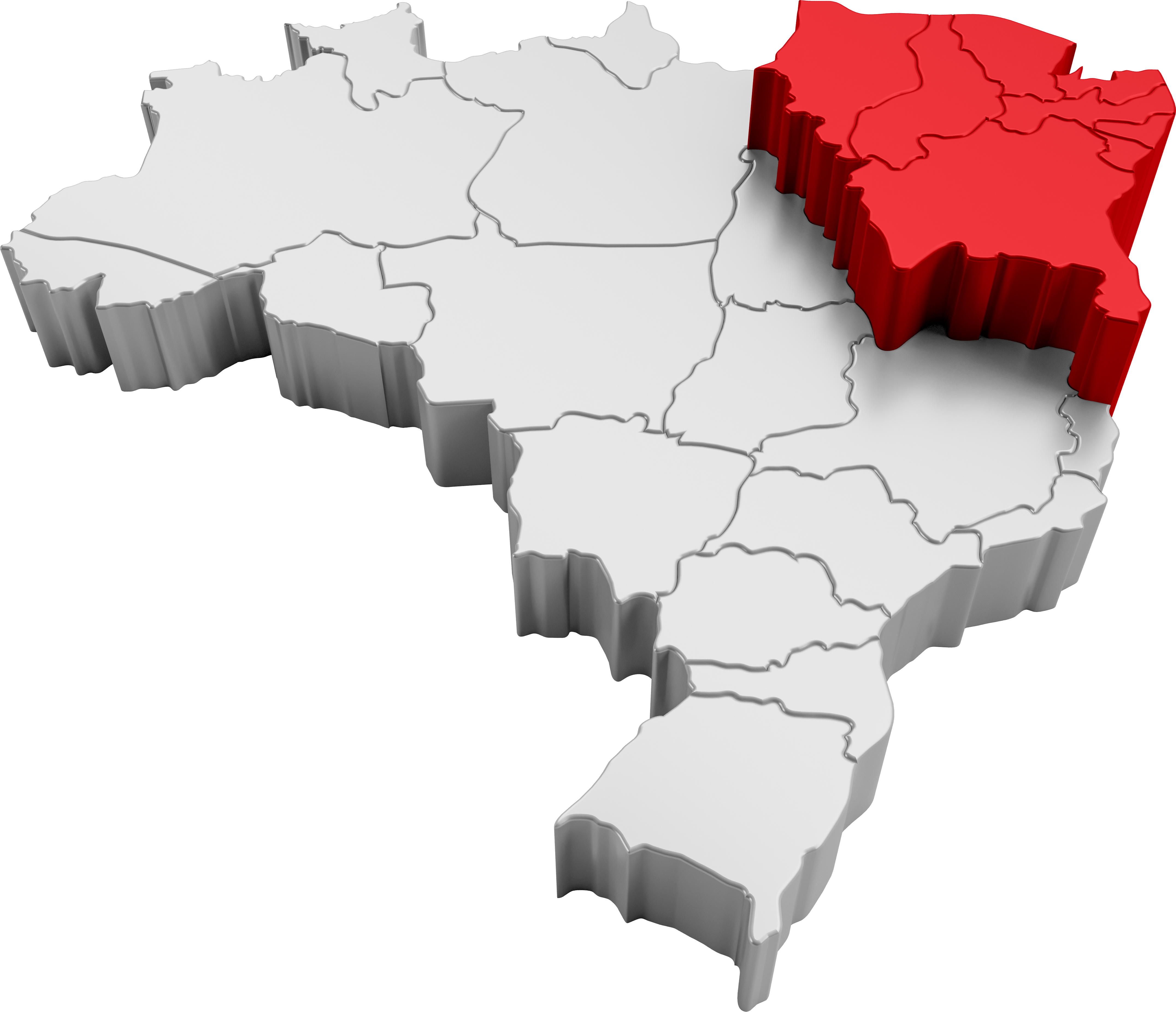 mapa nordeste